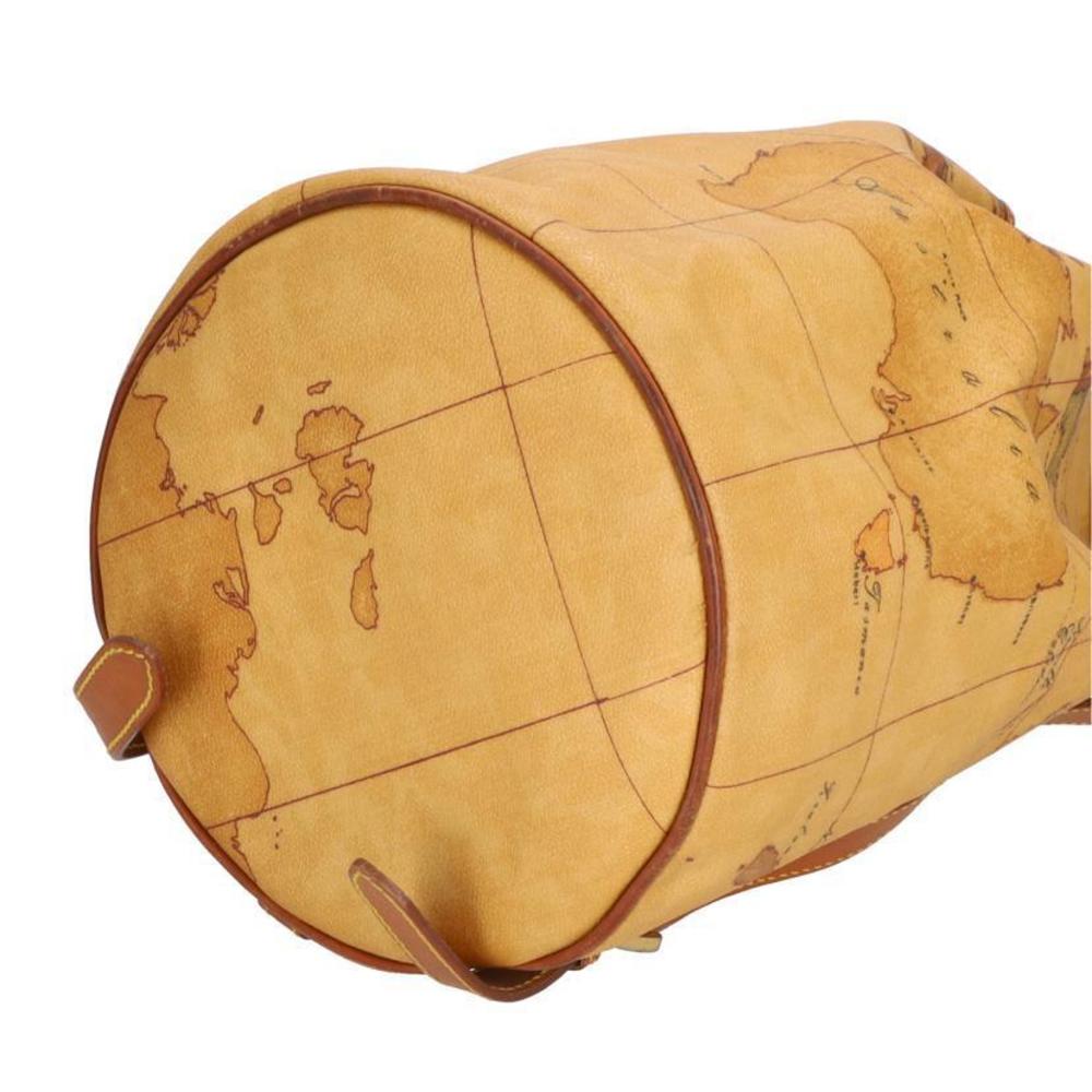 Prima Classe Leather Map Pattern Backpack - Picture 3 of 10